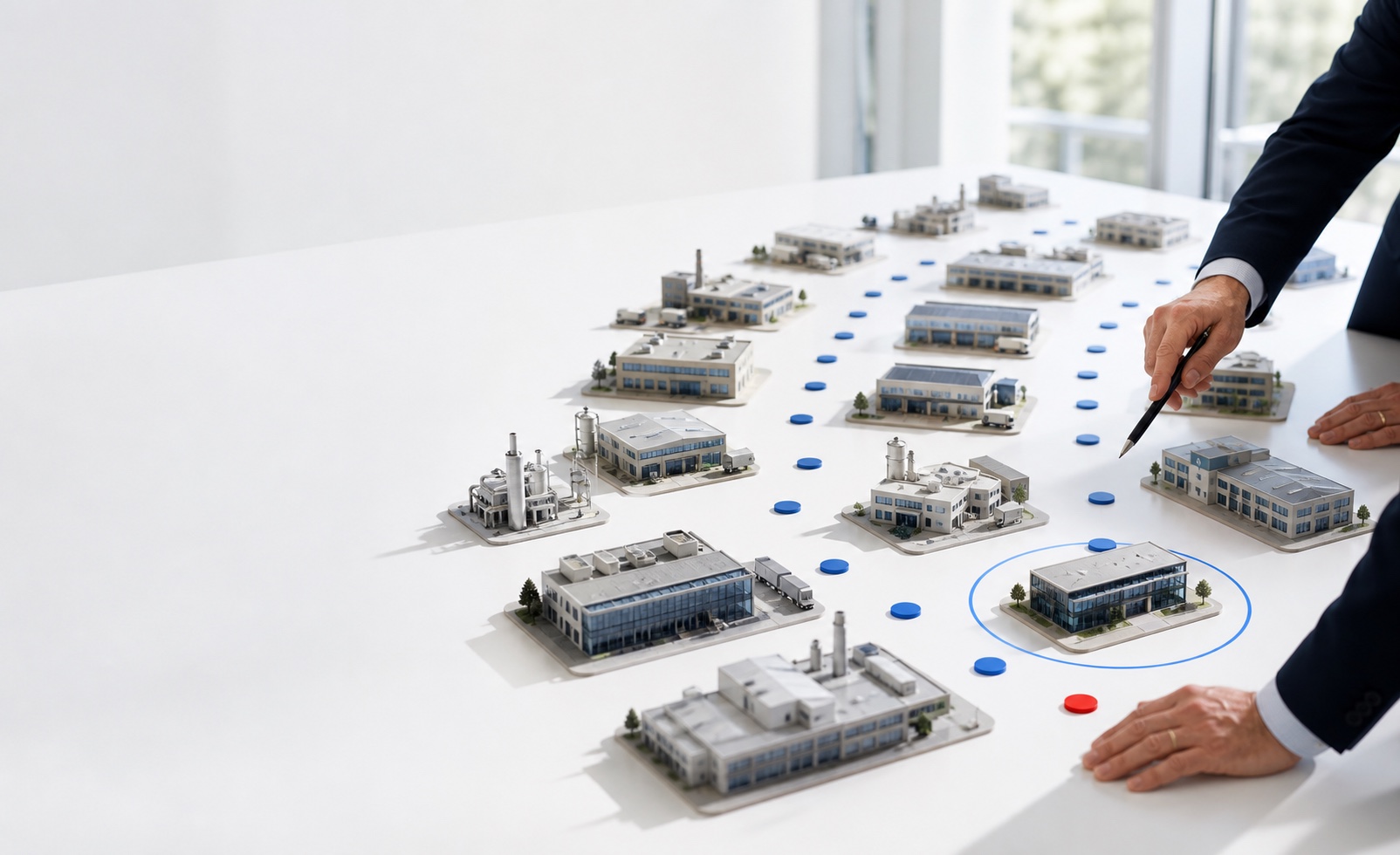 A defined landscape of operating companies organized around acquisition criteria