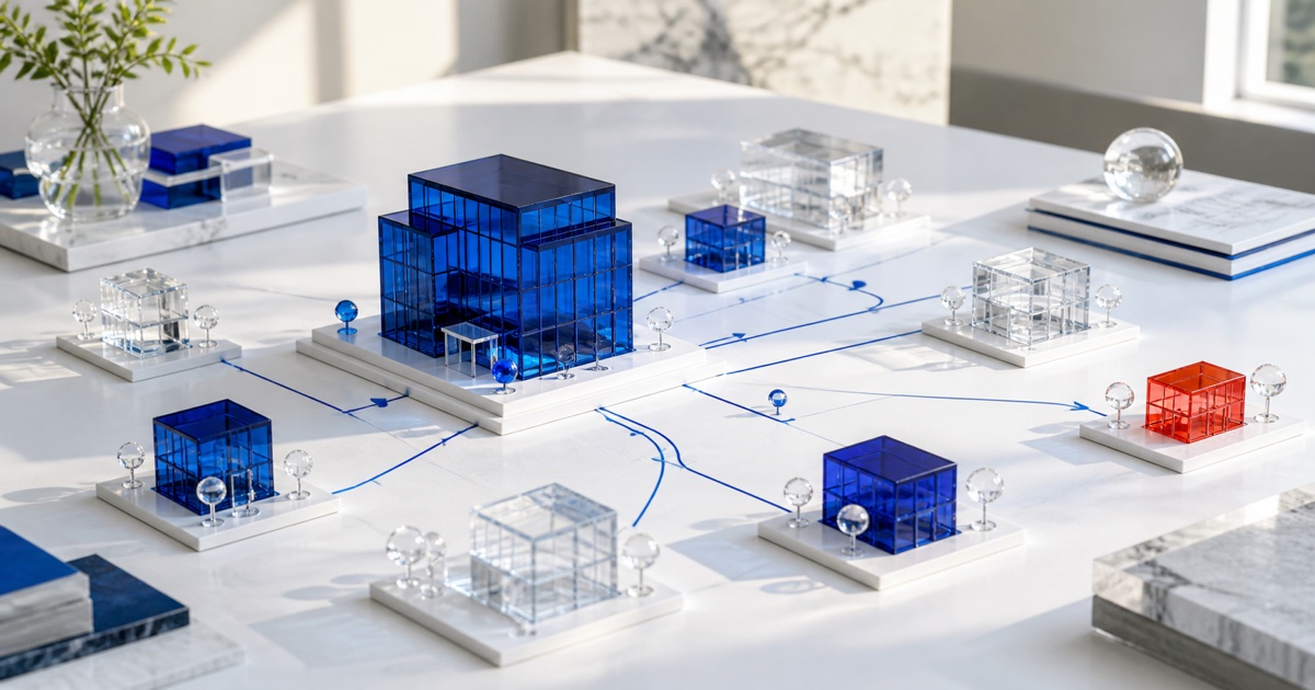 A network of cobalt company forms illustrating firmwide origination and acquisition opportunity